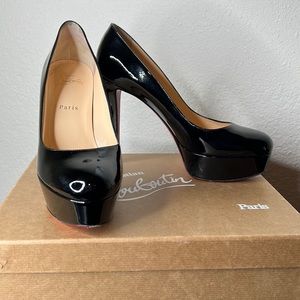 Christian Louboutin Black Bianca Pumps 140 Patent Leather
